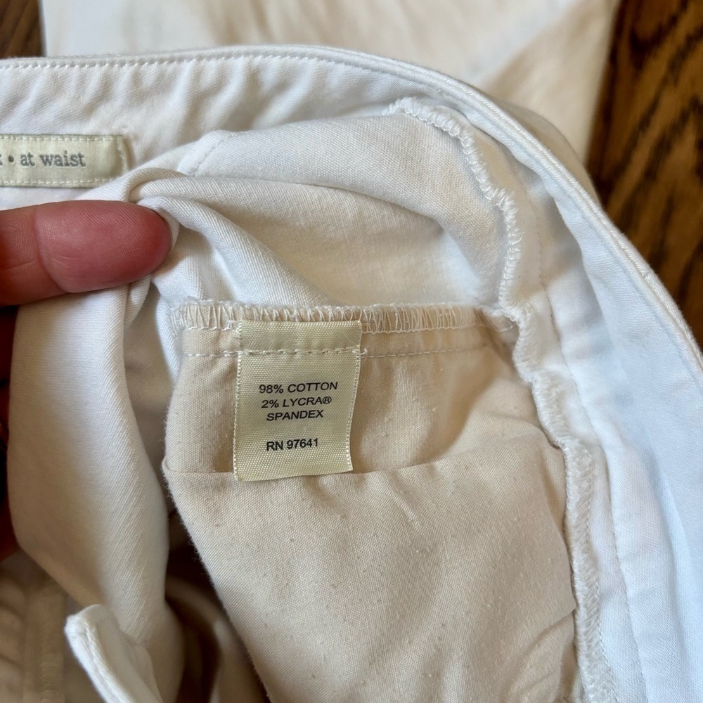 J Jill White Crop Dress Pant Cotton - Picture 3 of 7